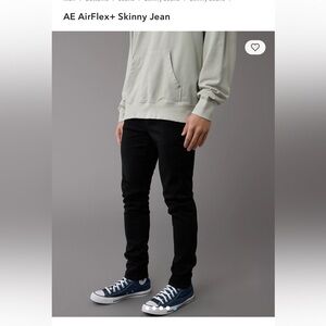 American Eagle AirFlex+ Men’s Black Skinny Jeans 
30 x 34 NWT